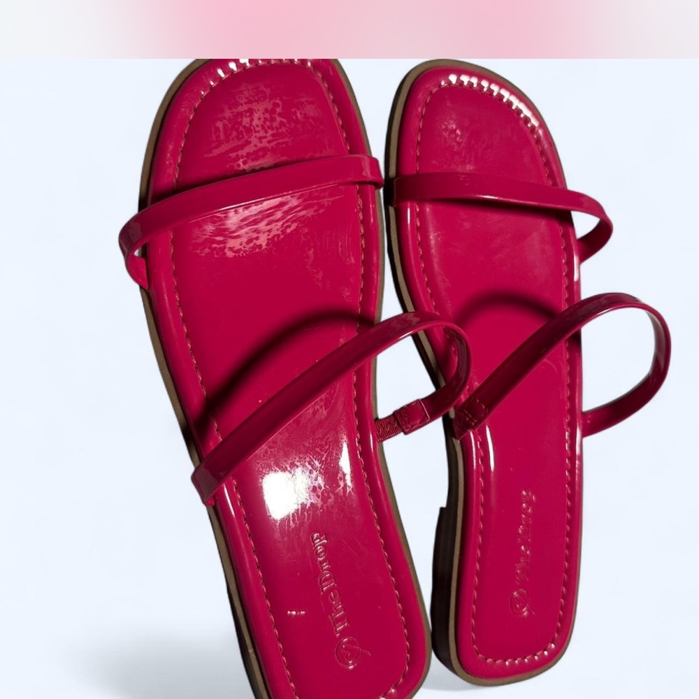Vibrant Pink Minimalist Sandals